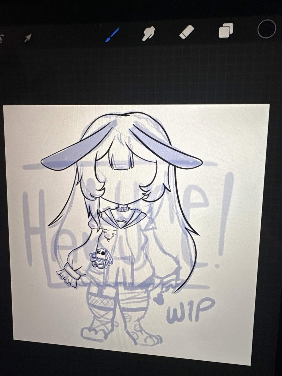 WIP / PNGtuber en construcción! 

Esto se va directo al portafolio!

#smallartist #pngtuber #anime #digitalart #art #Wip