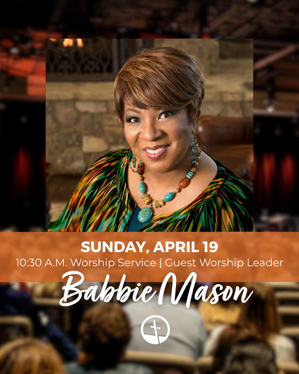 We’re excited to welcome special guest worship leader Babbie Mason this Sunday in our 10:30 A.M. service! We’re looking forward to worshiping together. Invite someone to join you!