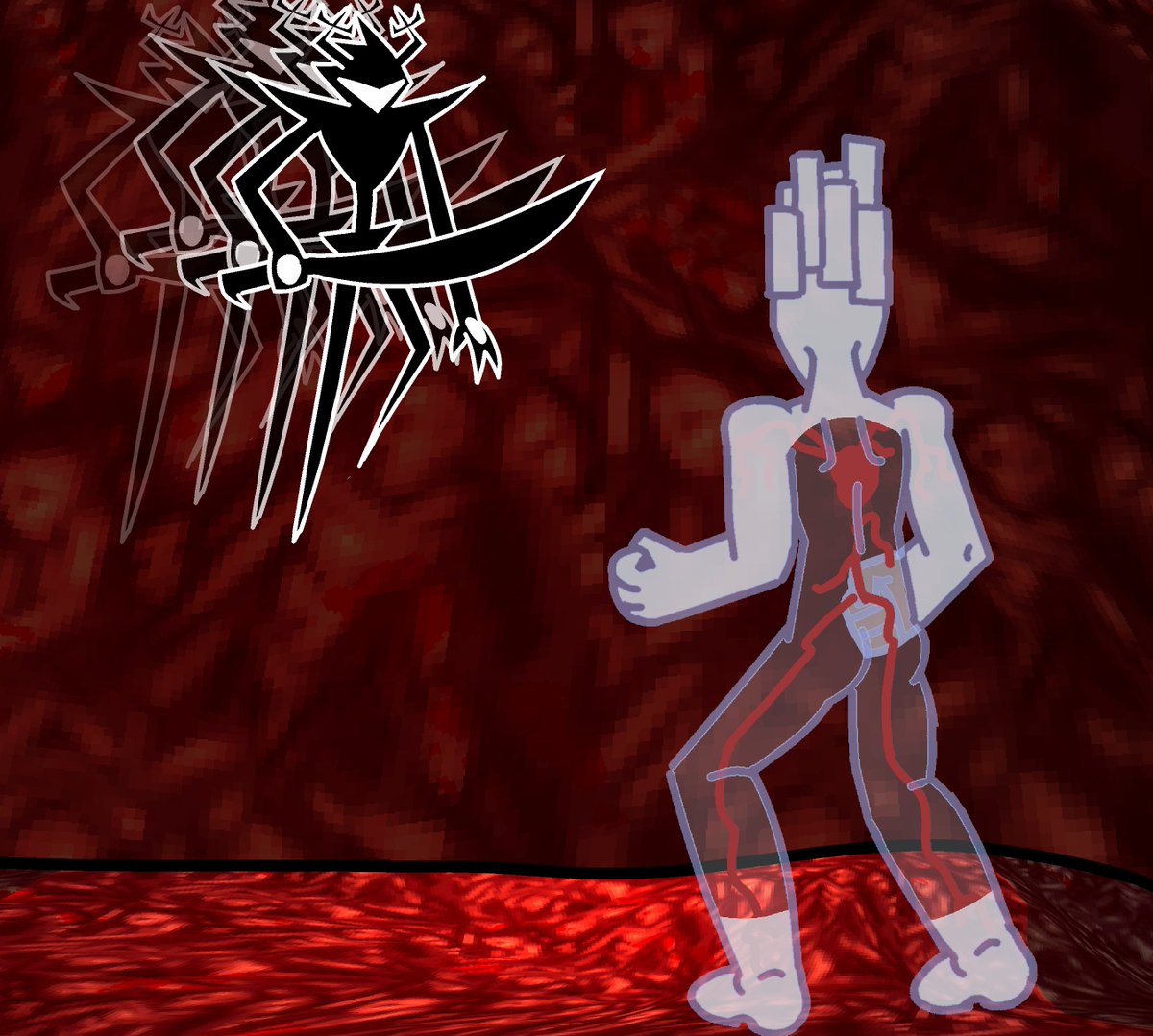 bandaenjoyer's tweet photo. The old judge of hell after leaving his prison of flesh decides to look for the Angel that killed him long ago
But instead of finding the Angle Basked with gods light
He finds a knight only of pure darkness

#ULTRAKILL #Deltarune https://t.co/V3hCkw7vhI