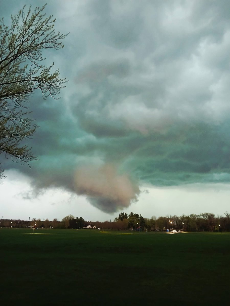 Jenn Kay Gerth captured these pictures from Preservation Park in Janesville Friday evening. #WIwx