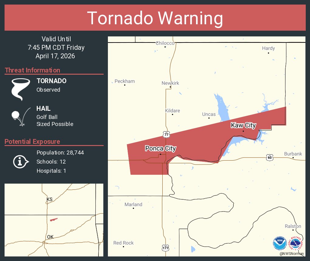 NWS Tornado tweet media