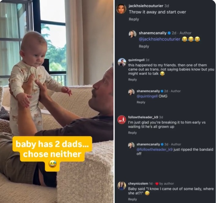 MamelaFialloFlo's tweet photo. El bebé llora por mamá y su "papá" se ríe. Le dice que no hay mamá. Tiene "dos papás". En los comentarios se burla cuando le dicen que lo arroje a la basura. Pueden escuchar cómo ambos se burlan. En una entrevista dijeron que era "hilarante".
Gestación subrogada: deshumanización https://t.co/NpIh6rC6cv
