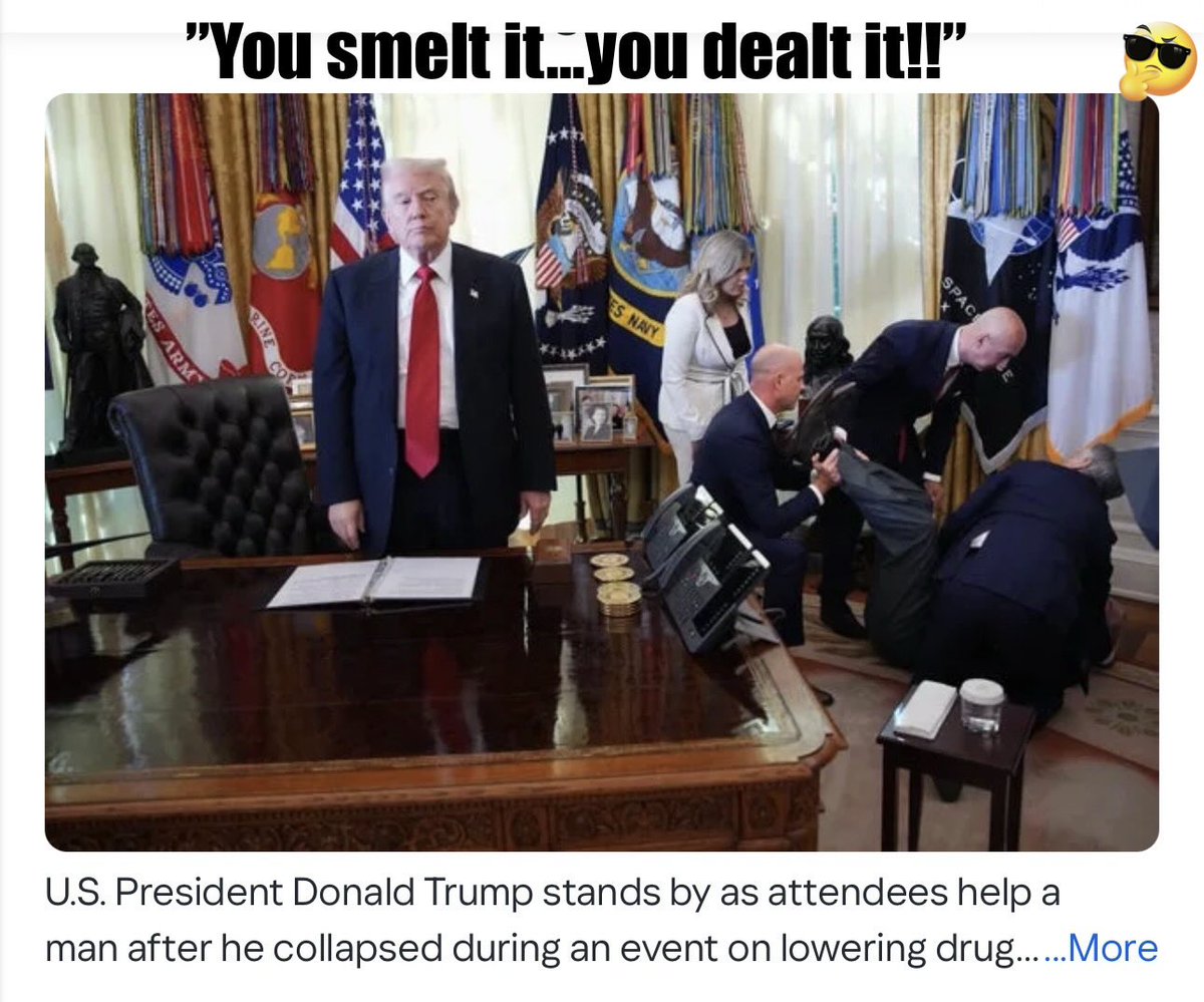 Taken by Andrew Harnik, this photo of Trump staring into the distance while a man fainted was honored by the White House Correspondents’ Association for excellence in presidential news coverage: