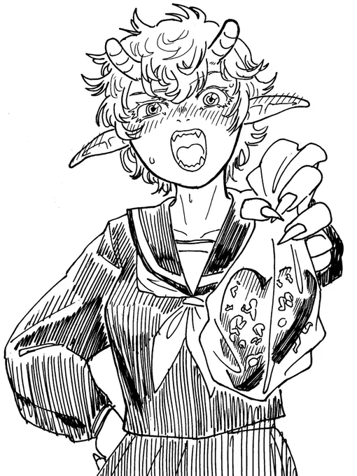 #頬の斜線は必要だと思った人は無言で絵を貼る 