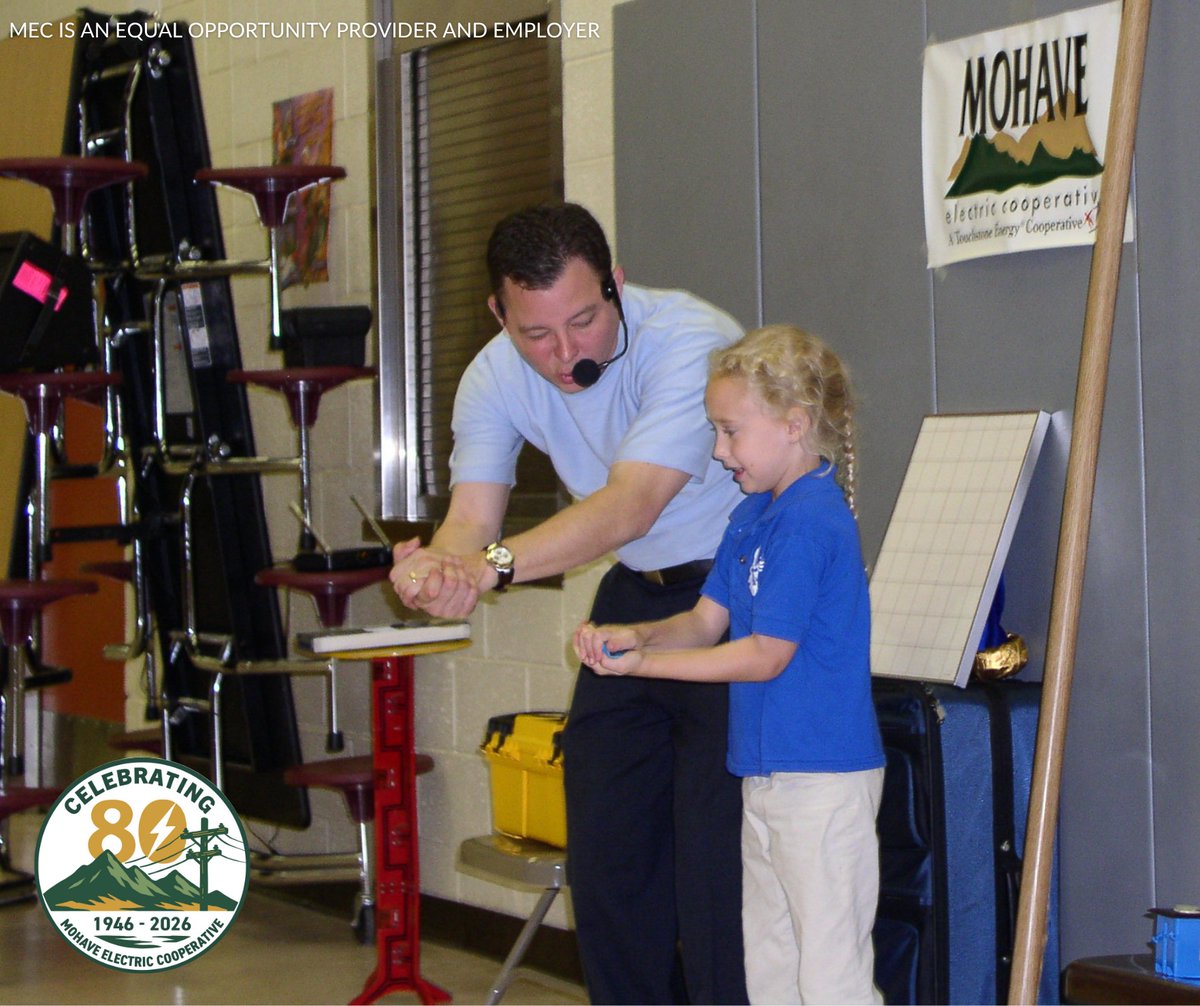 #DYK Making Accidents Disappear isn’t your ordinary electrical safety lesson? Scott Davis uses magic to draw his audience into his message. Learning is always more fun when a magician is teaching. Learn more about MEC’s sponsored safety demonstration at mohaveelectric.com/outages-safety….