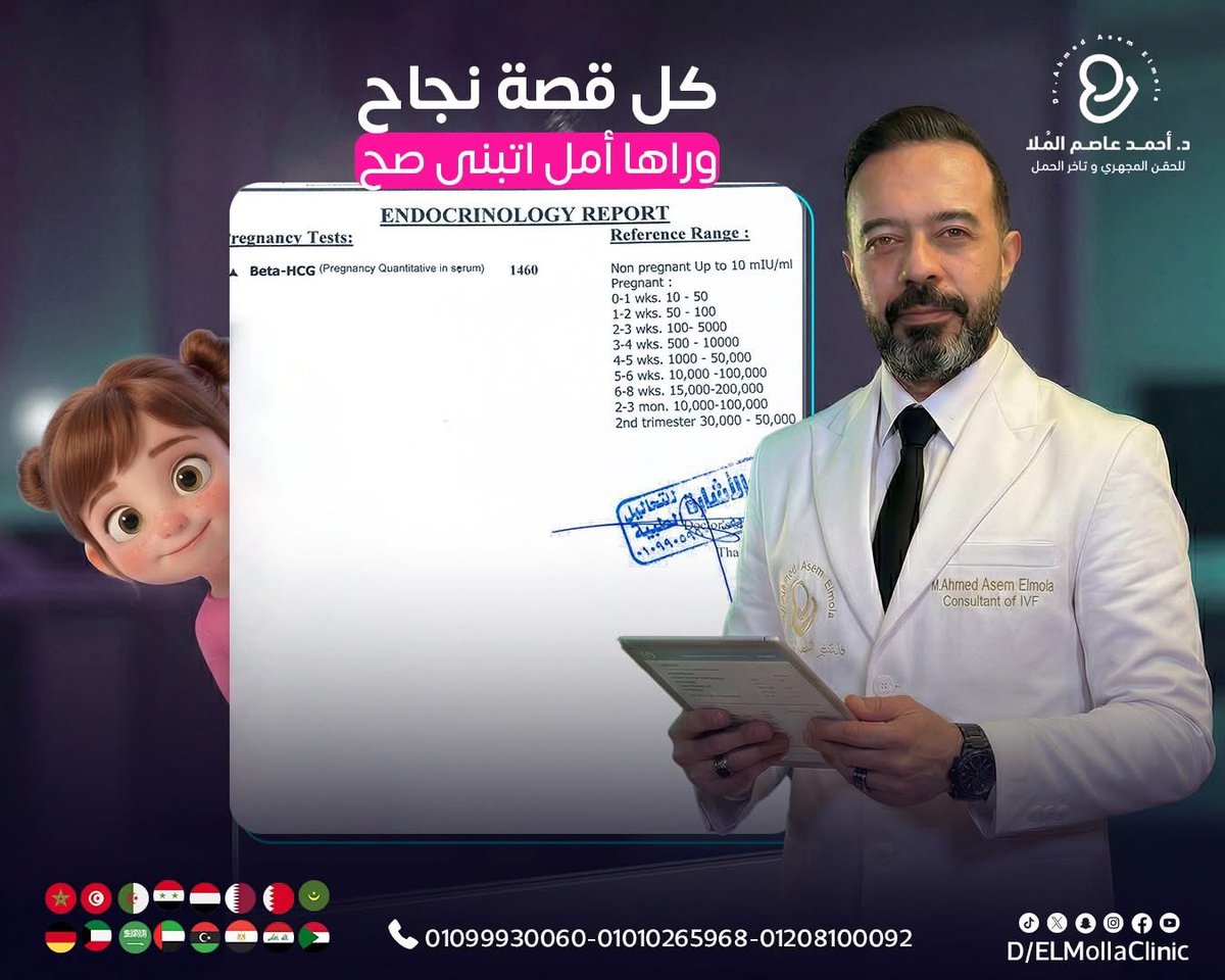 مش حالة واحده دي حكايات أمل كتير
في ناس جت لنا بعد سنين من الانتظار وحالات كانت شايفة إن فرصتها ضعيفة جدًا
لكن اللي اتغير؟
إن كل حالة اتفهمت صح 
واتعمل لها خطة علاج مناسبة ليها 
#حالتنا_من_جميع_محافظات_مصر  #حالتنا_من_كل_دول_العالم #دكتـــور_الامــــل_المـــلا_مصر  #د_أحمد_عاصم