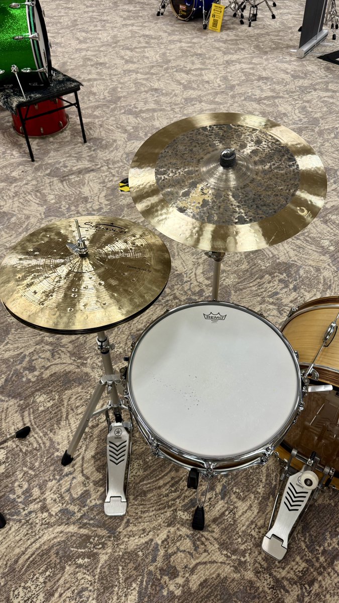 CogsDrums's tweet photo. Las Vegas Drum Show 2026. We want to thank everyone who visited our booth and enjoyed our drums! It was great to see and meet everyone! 

At our booth this year, we a couple of special kits - One kit was a 16x16 kick, 16 inch Gong drum floor tom and a custom 10 inch tom with internal snares. Cymbals where some early 1990’s Zildjian. 13 inch K/Z high hats and 20 inch K Dry.

Our other kit, was our Vintage 22x12 kick, and 18 inch Gong floor tom and a 16x4 SuperSix snare drum. Special thanks to @samsuncymbalsusa for supplying the 17 inch high hats, crash and very large ride cymbal! Sounded amazing!

We also had a number of SuperSix snare drums available as well! 

Special thanks to Rudy from the  @lasvegasdrumshow for hosting another fantastic show! Looking forward to 2027!