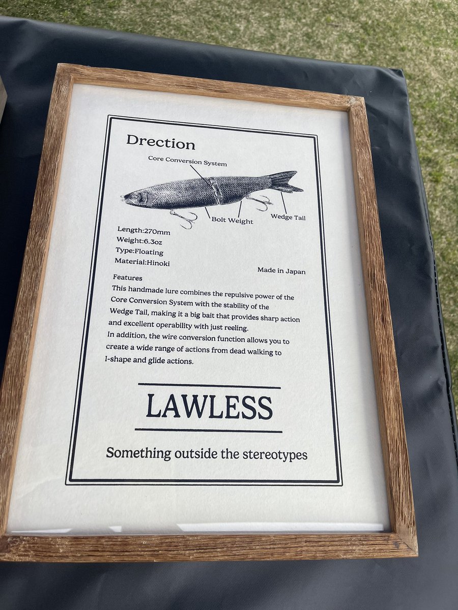 BiwBrkthru's tweet image. lawless_lureイベント、スタートしました😊

#lawless_lure #fish!tackleshop