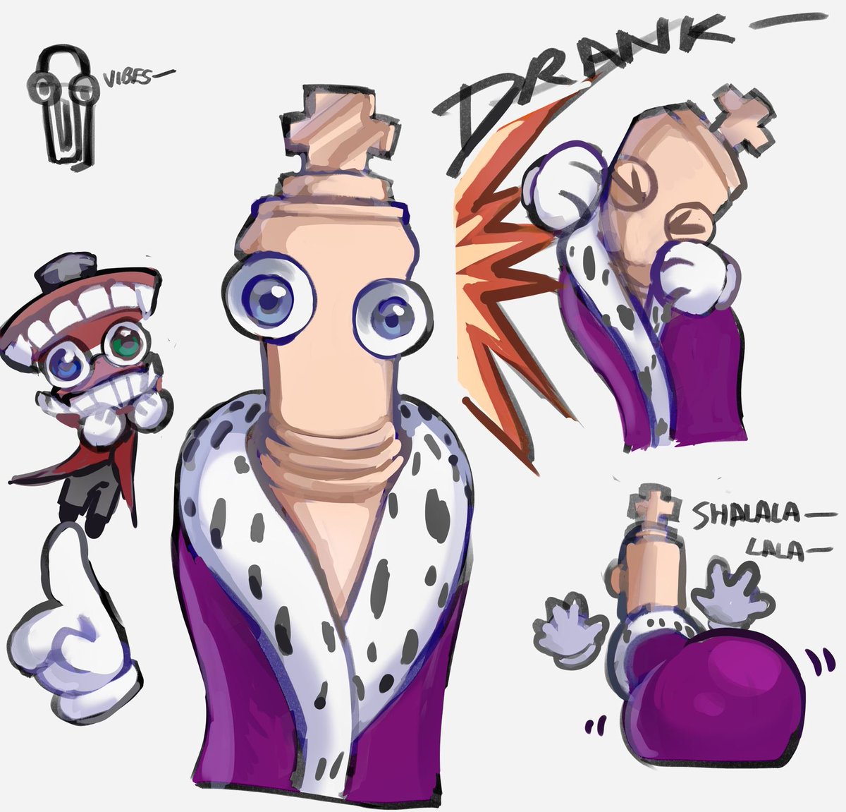 capsaicinu's tweet photo. Kinger sketch--- SHALALALA 
#tadc https://t.co/tJN7doksj1