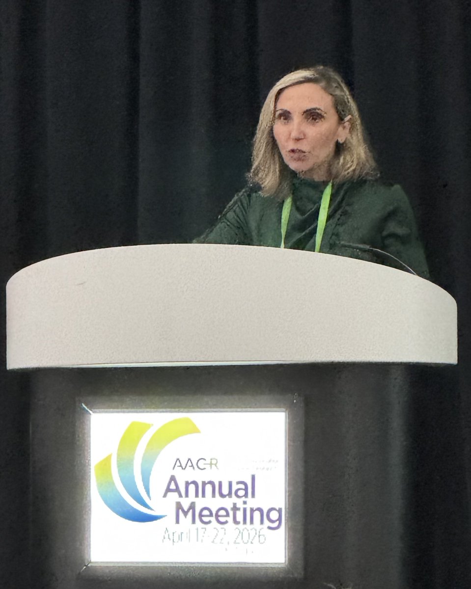AuclairDan's tweet photo. ⁦@IrenemGhobrial⁩ presenting this afternoon at #AACR26 some of the #myeloma work performed as part of the NCI HTAN initiative #mmsm https://t.co/e1iA3ySTVA