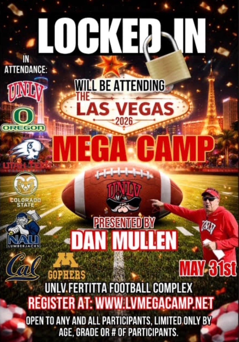 jaydenfl3tcher's tweet photo. I’m locked in for this great opportunity at the @lvmegacamp on May 31st! #letsWork https://t.co/FfZAUrRHX4
