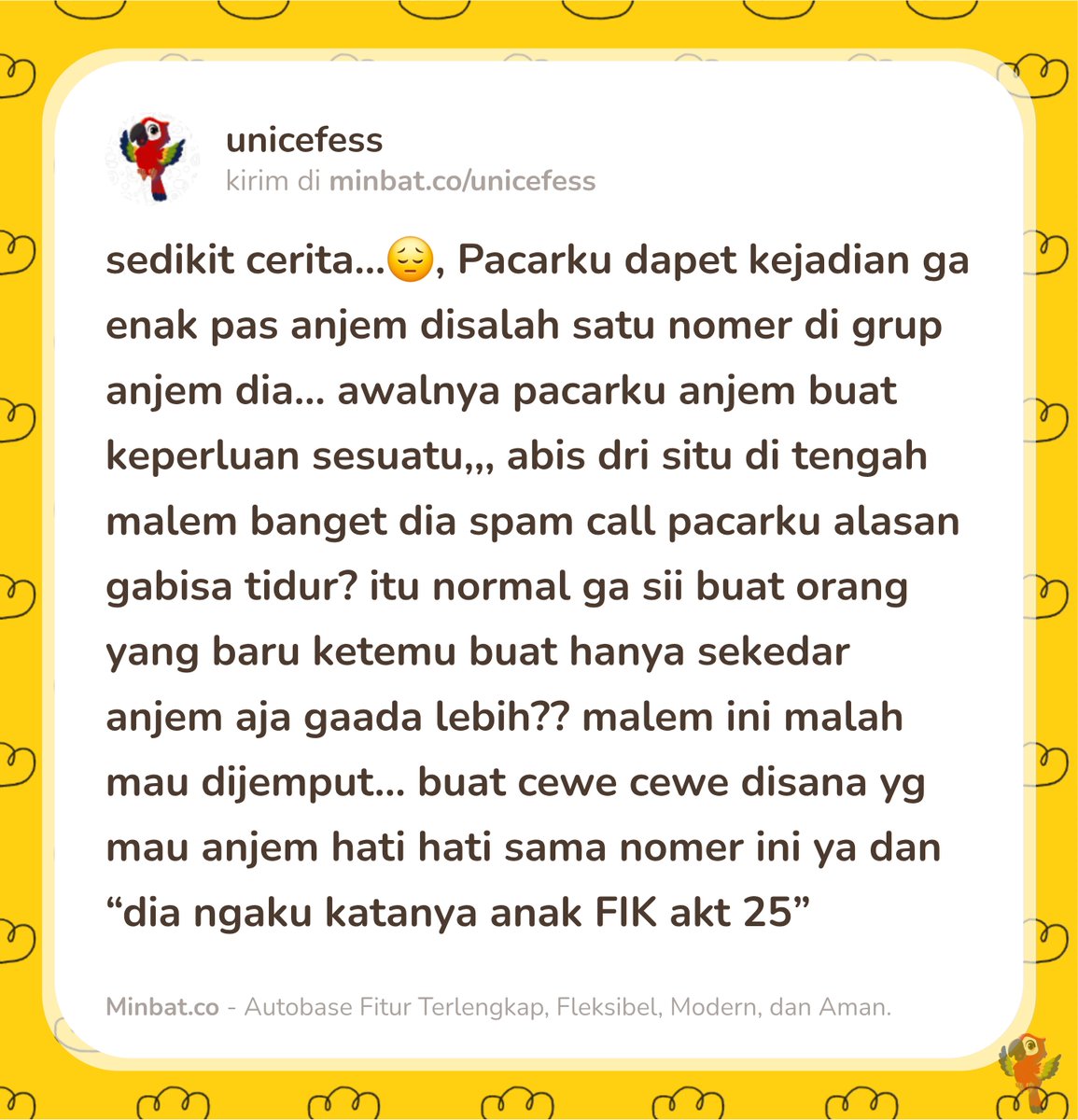 UNNES MENFESS🍌 tweet media