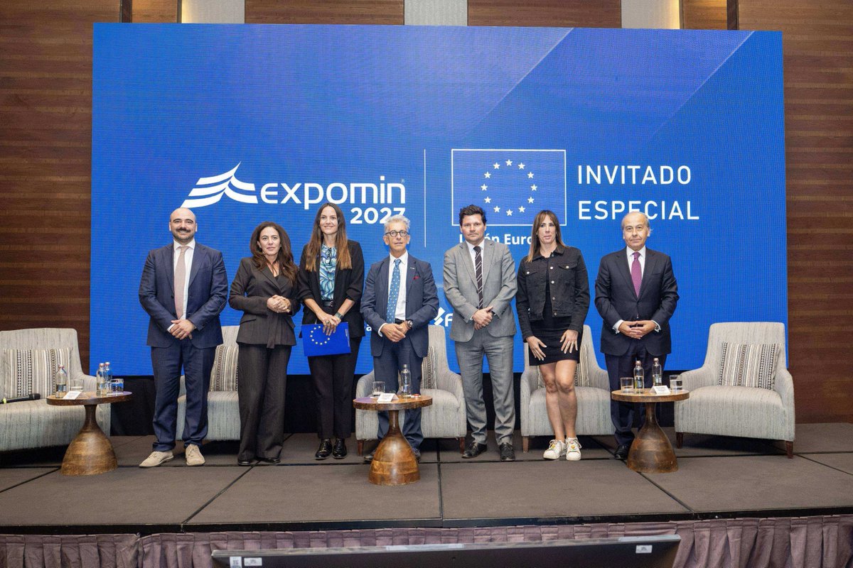 ExpominOFICIAL's tweet photo. En el cierre de CESCO Week se aprovechó la instancia para comunicar oficialmente que la Unión Europea será el invitado especial de @ExpominOFICIAL 2027, fortaleciendo una colaboración estratégica de cara a la próxima edición del evento. 🤝 https://t.co/oBlVUXPQML