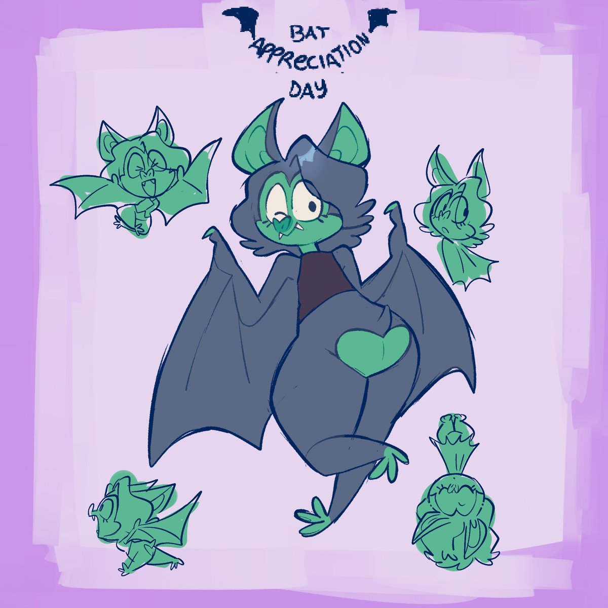 Vitreous_Glassy's tweet image. I FORGOT ITS BAT APPRECIATION DAY #bat #furry