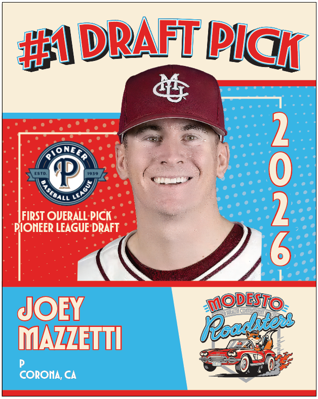 modroadsters's tweet photo. With the first overall pick from the Pioneer League Tryout Camp, the Modesto Roadsters select RHP Joey Mazzetti! A native of Corona, CA - Joey brings collegiate experience from Northern Colorado and Colorado Mesa University. Welcome to the Roadsters family!! 🦊😎 https://t.co/XgC010lvT5