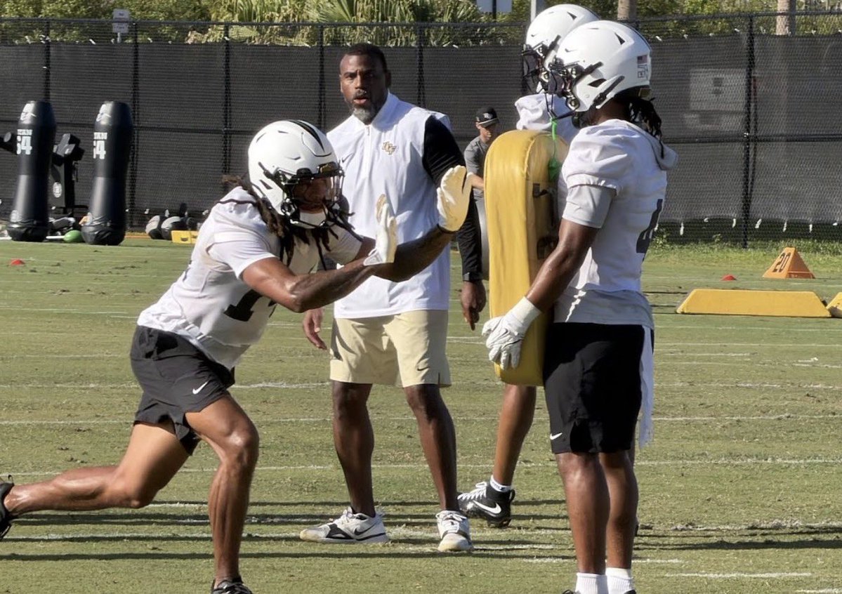 osmattmurschel's tweet image. The tiny, green football was a gift from his father when he was a baby and it began a passion for football that David Overstreet II has demonstrated all through his life, including taking over as cornerbacks coach at #UCF. 

orlandosentinel.com/2026/04/17/dav…