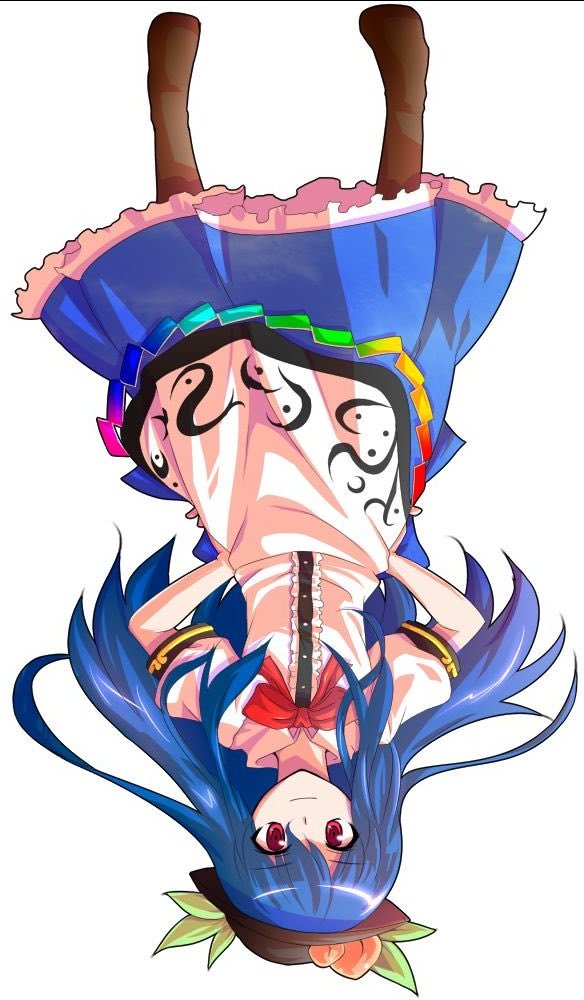 tenshi if she was upside down: