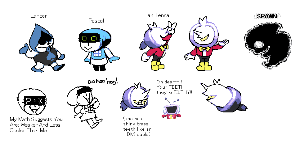 lancer equivalents for the other chapters #deltarune