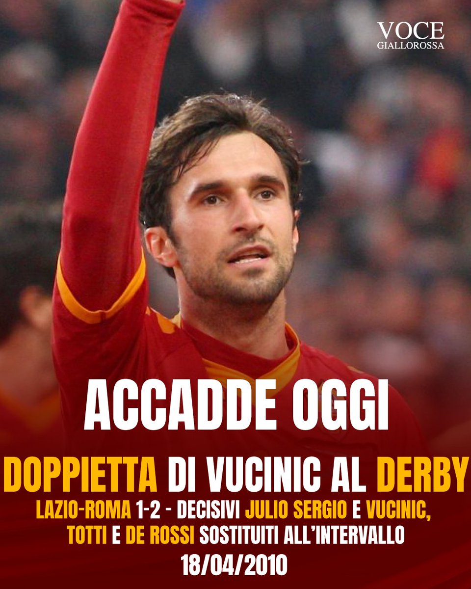 VoceGiallorossa's tweet image. 🗓️Partita bellissima!
#ASRoma #Vucinic #derby