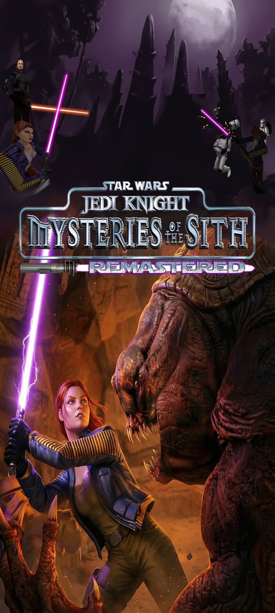 GTantor's tweet photo. Cellphone background Star Wars Jedi Knight Mysteries of the Sith Remastered https://t.co/w3gaiJbXAd