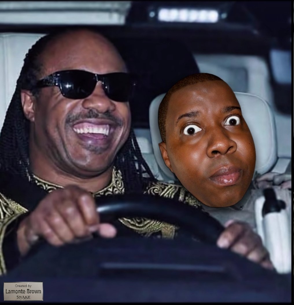 Stevie Wonder is driving!!!!!!😎🤯🤣

​#StevieWonder  #BlindTrust #HolUp #WaitAMinute #DarkHumor #DankMemes #CursedImages #UberFromHell #FinalDestination #PassengerPrincess #LivingOnTheEdge #NoVision #DrivingSkills #POV #ISeeWhatYouDidThere  #LamonteBrown #SNAKE