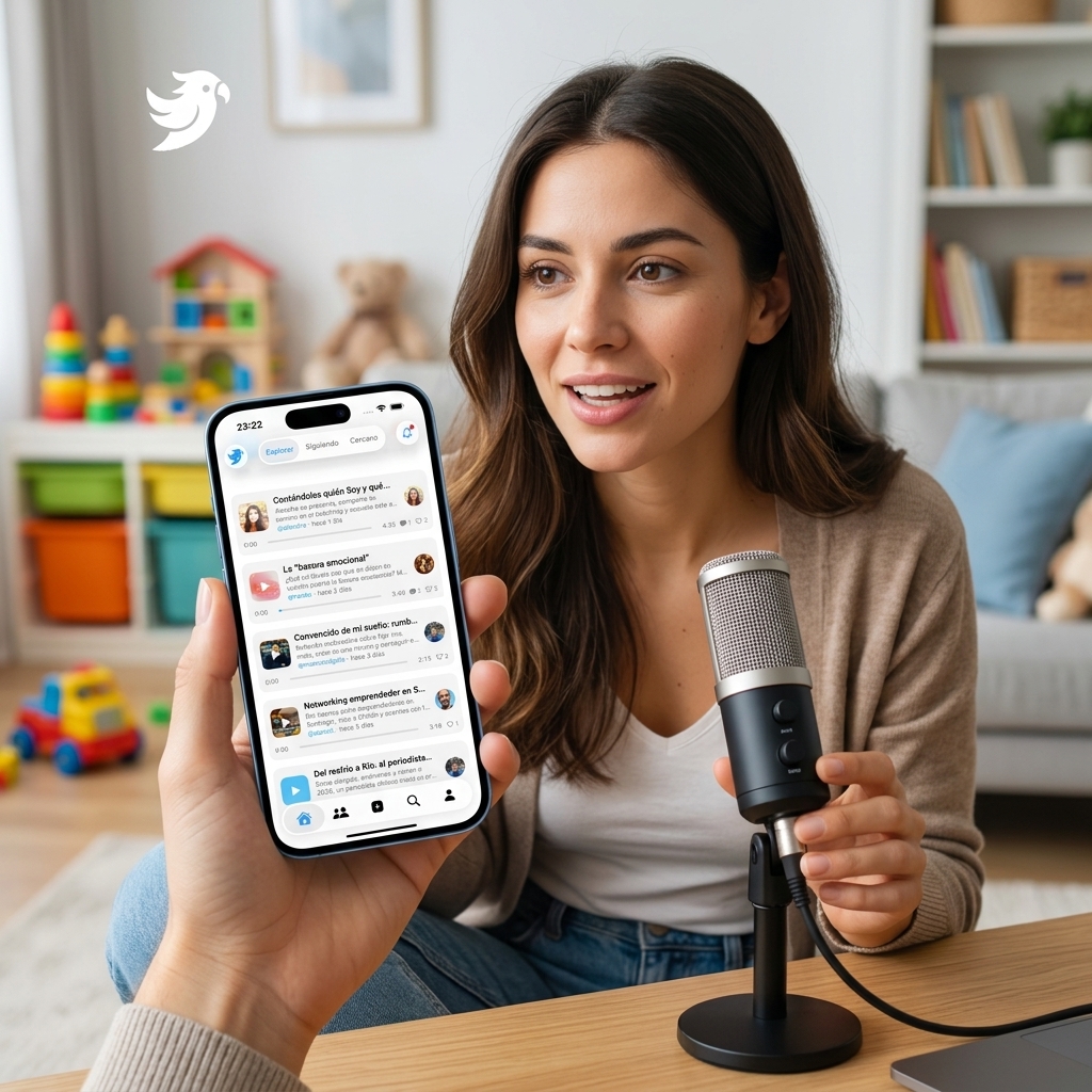 lorito_app's tweet photo. ¿Tus hijos te interrumpen MÁS que comercial de pañales? 👶 En https://t.co/kRylYZOJv9, graba historias familiares en "modo supervivencia" (5 mins). ¡Menos "Shhh!", más "¡Cuéntale al mundo!"! @lorito_app #micropodcast #podcast https://t.co/4t94M8Nj7g