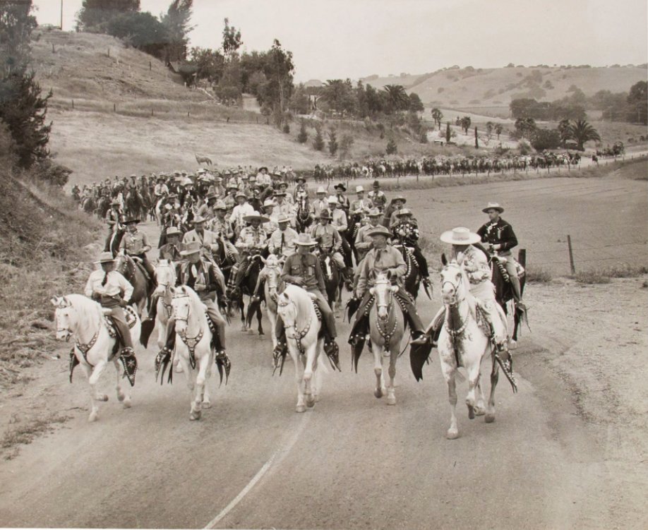 Los Rancheros Visitadores ride in Solvang California. Founded in 1930 ...