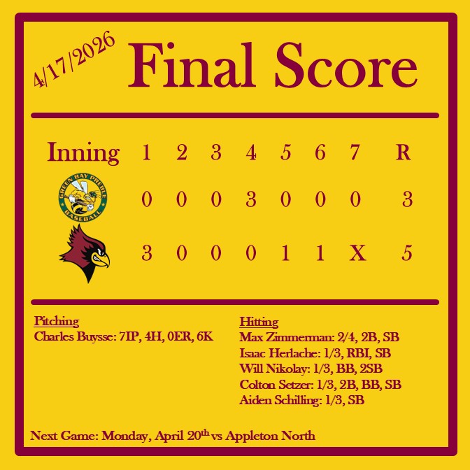 De Pere Redbird Baseball ⚾️ tweet media