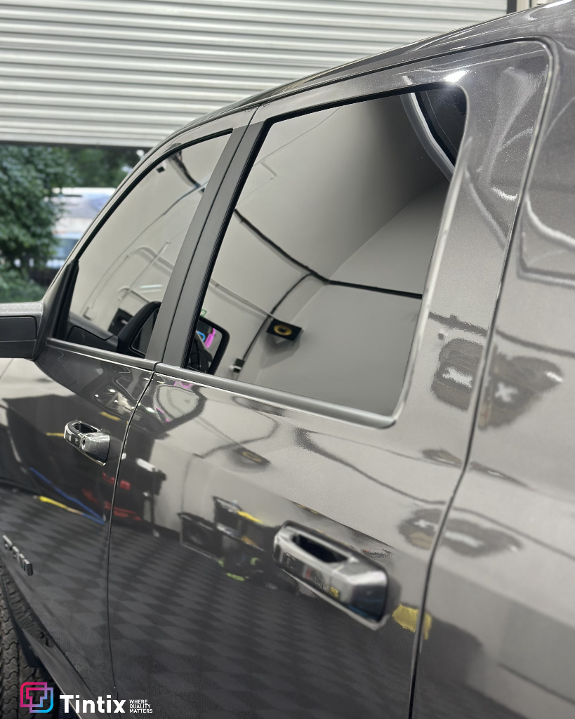 TINTIX_CA's tweet photo. The Ram already commands attention. XPEL XR Black ceramic tint makes sure no one sees in. Blacked out. Built different. 📞 925-261-7111 | Brentwood &amp; Livermore https://t.co/TpNx9lHmBe