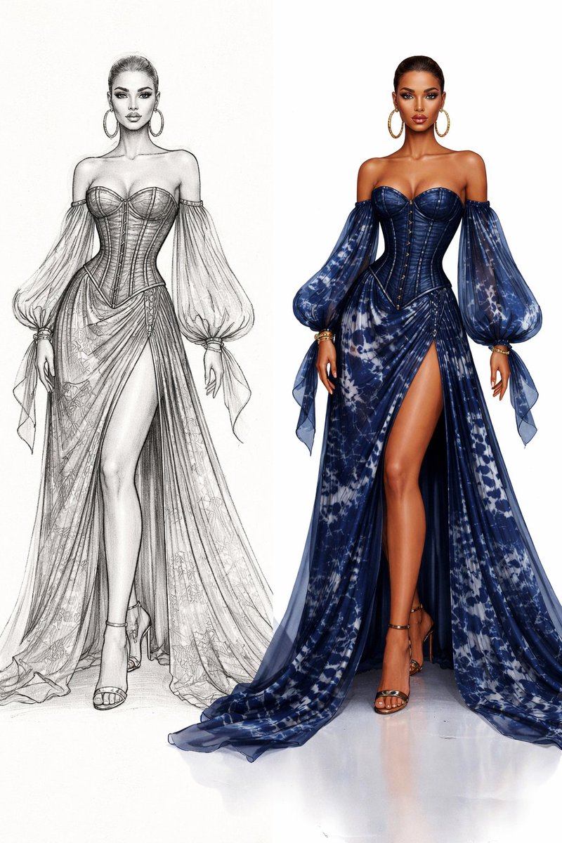 AyodeleMonijesu's tweet image. “Turning thoughts into silhouettes.”FashionIllustration
#FashionDesigner
#SketchToRunway
#DesignProcess
#MJApparels
#FashionSketch
#LuxuryDesign
#StyleCreation