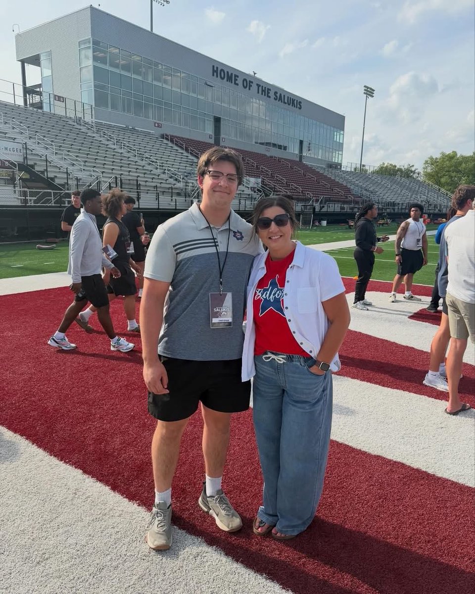 case_stiles56's tweet photo. Thank you @SIU_Football @CoachNGriffin for the junior day invite! Loved the program and loved the coaching staff! https://t.co/a1Nl4coZaH