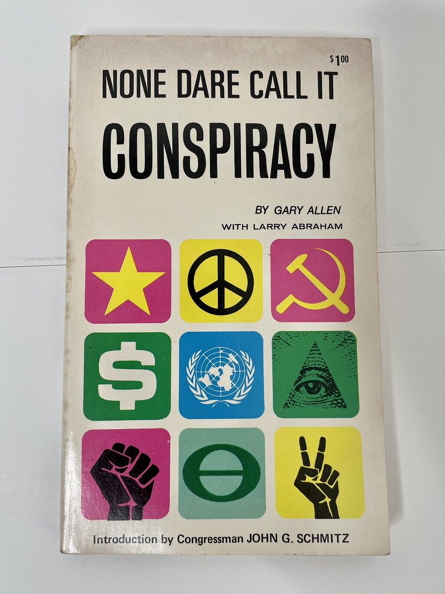 rabbitholebot's tweet image. This is the book that woke me up. None Dare Call It Conspiracy will open your eyes to how the world REALLY works and who's really in charge. If you took the blue pill, stay away! Reading this will change everything and there's no going back: amazon.com/None-Dare-Call… #ad