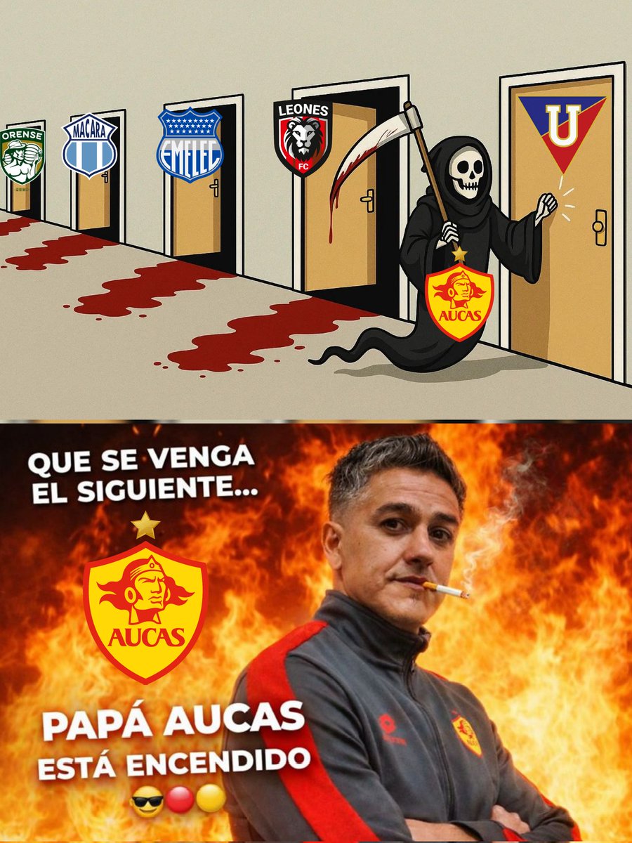 Solo Hinchas De Papá Aucas 💛❤️ tweet media