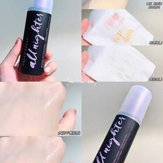 numjshop's tweet image. 💜พร้อมส่ง 199.- Urban Decay All Nighter Makeup Setting Spray Long Lasting 15ml 〰️ สเปรย์ "บล็อก" เมคอัพไม่เพิ่มความมัน ตัวช่วยที่ให้เครื่องสำอางติดทนนาน ด้วยสูตร Oil Free ไม่เพิ่ม ความมันให้ผิวหน้า ละอองสเปรย์ละเอียดบางเบา ให้ผิวรู้สึกสบาย

#UrbanDecay #นัมสต็อค