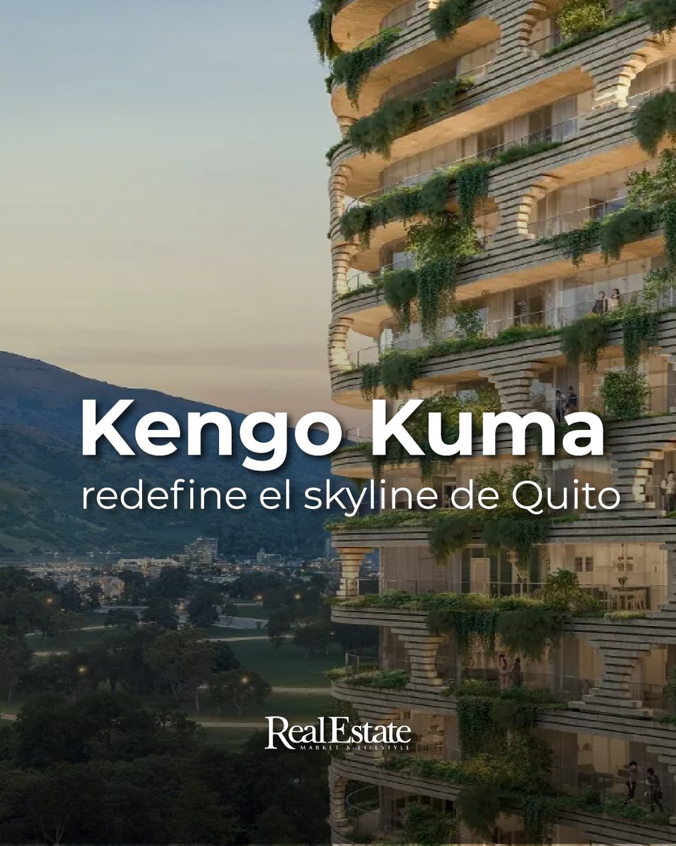 RealEstateEarth's tweet image. El arquitecto Kengo Kuma redefine la arquitectura en altura en Quito, con una torre que convierte la cerámica en un sistema inteligente.
El proyecto integra clima, tradición y eficiencia.
Si quieres saber más, ingresa al link de nuestra biografía.
#desarrollo #quito #kengokuma