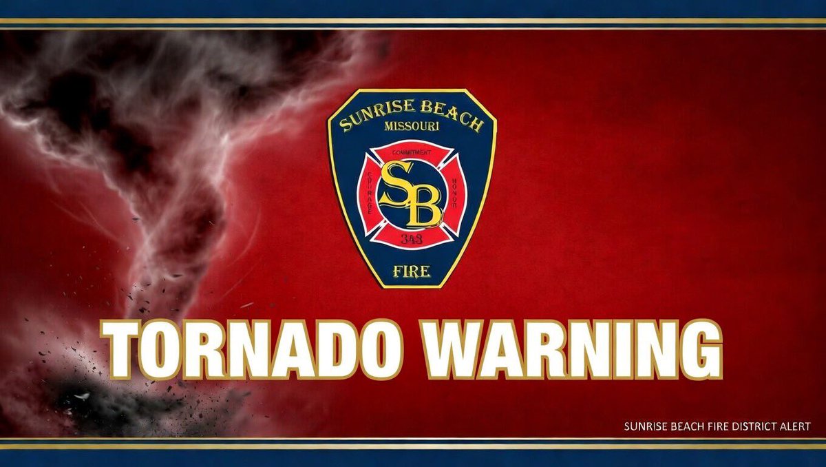 SBFPD's tweet photo. Tornado Warning until 8:15pm https://t.co/MUAx0MKHWk