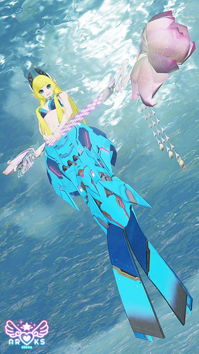 suzumaid's tweet photo. 土日はGrokいじって、できたものをアップ
SSで上げてるものをGrokにちょい改良させたやつをあげます

今週はイラスト風に、綺麗にしてみました

Grok→元　の順で置いてますので、ご覧あれ
#PSO2NGS_GrokSS https://t.co/kffxq6Wtct