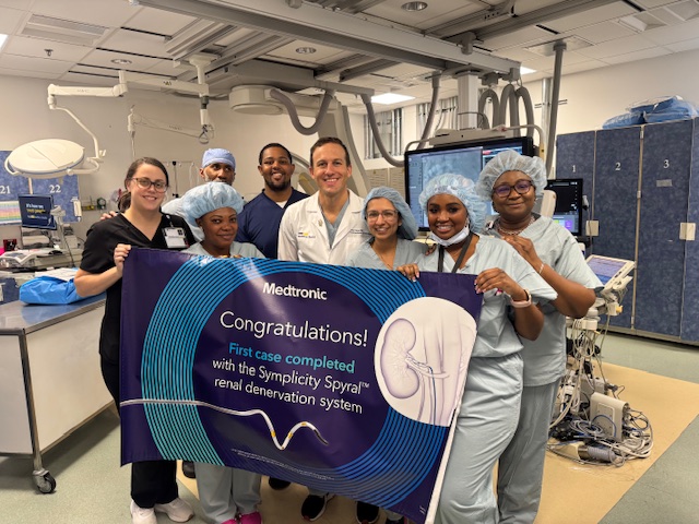 BCase07's tweet photo. Proud milestone for our team at MedStar Southern Maryland Hospital Center — completed our first commercial @Medtronic  Symplicity Renal Denervation case for resistant hypertension ( 2nd in @MedStarHealth ). Expanding access to innovative care for complex patients. @MedStarSoMD https://t.co/6N10tDiv0a