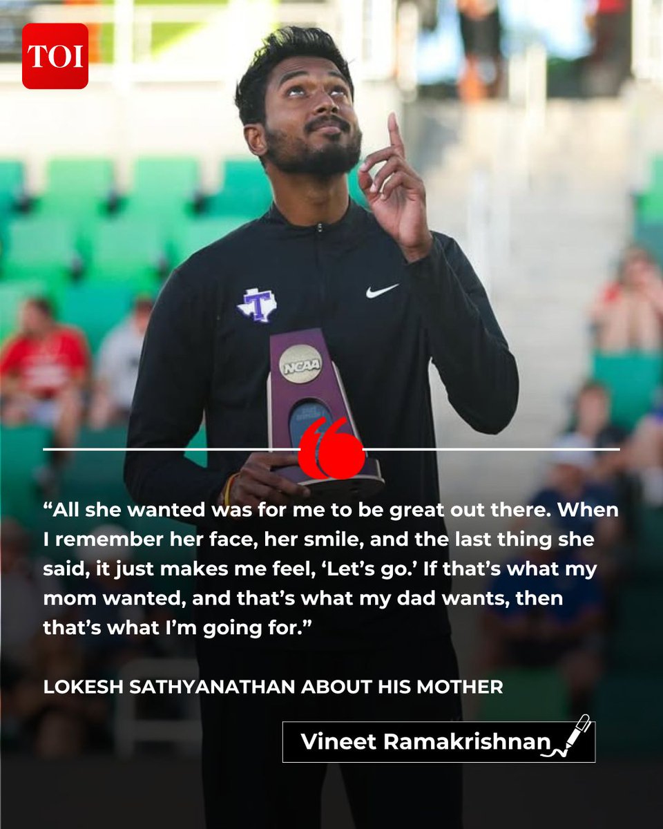 toisports's tweet image. #Interview #LongJump #NCAA 

Lokesh Sathyanathan’s 8.21m NCAA-winning leap places him among India’s 🇮🇳 best! 🔥

But the story behind it goes far beyond distance.

✍️ @mid_carder

READ: toi.in/u99zFY 

#LokeshSathyanathan