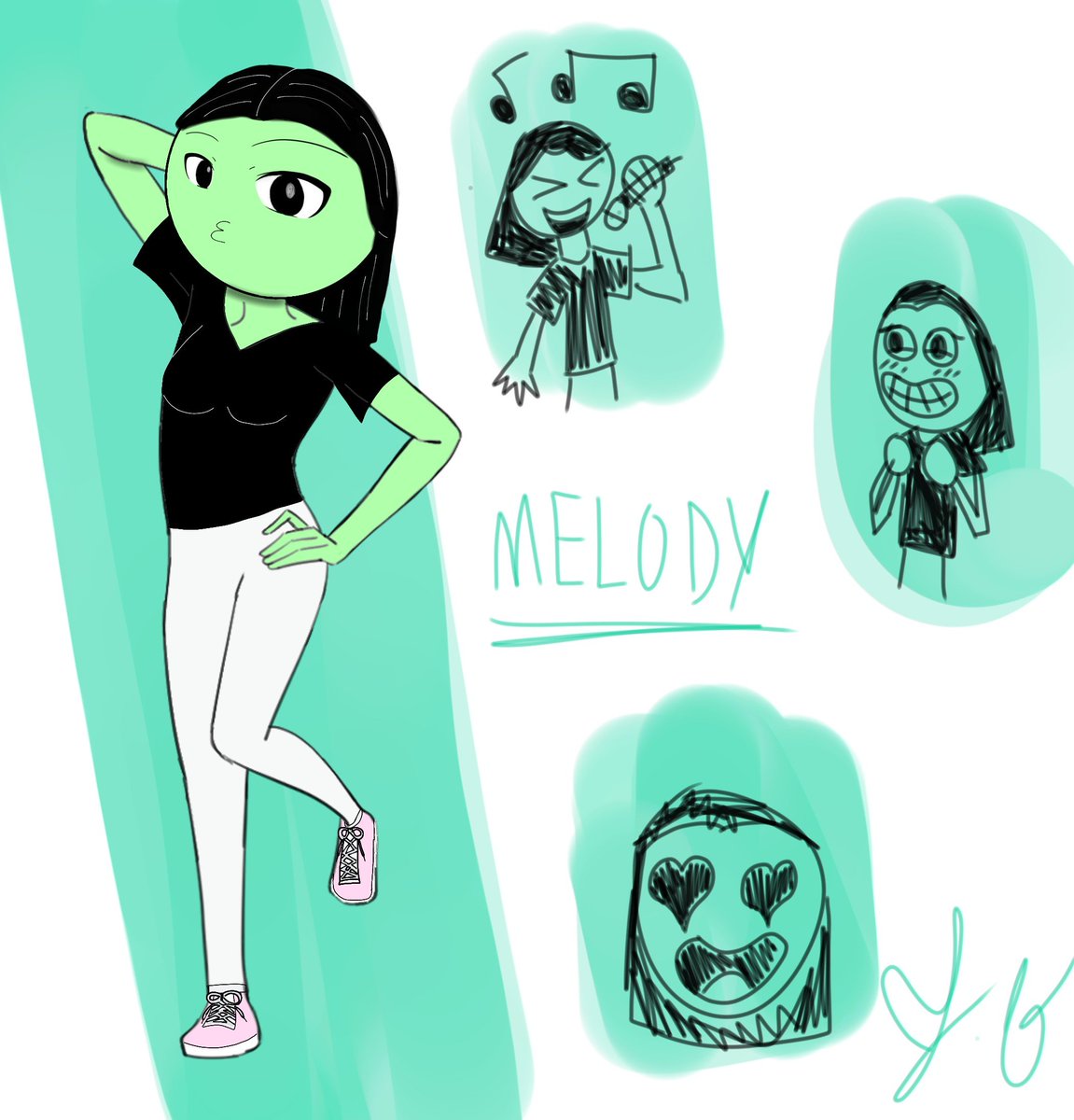 JOOBAST11715893's tweet image. Quando imaginei o conceito dela a três anos atrás eu pensei nela como uma mascote do Spotify. Cês devem já ter visto ela no meu poste do expo alunos arteiros ano passado. Então quis fazer um model shett pra vcs poderem conhecê-la. 

#originalart #originalcharacter