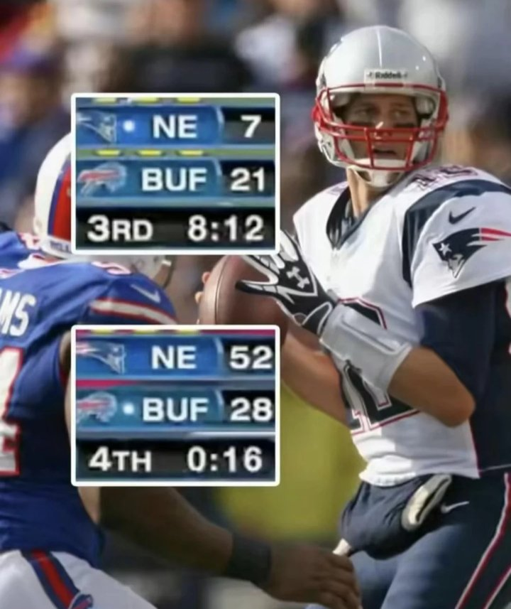 KalshiFB's tweet photo. Prime Tom Brady was insane. https://t.co/5XR7R07ECW