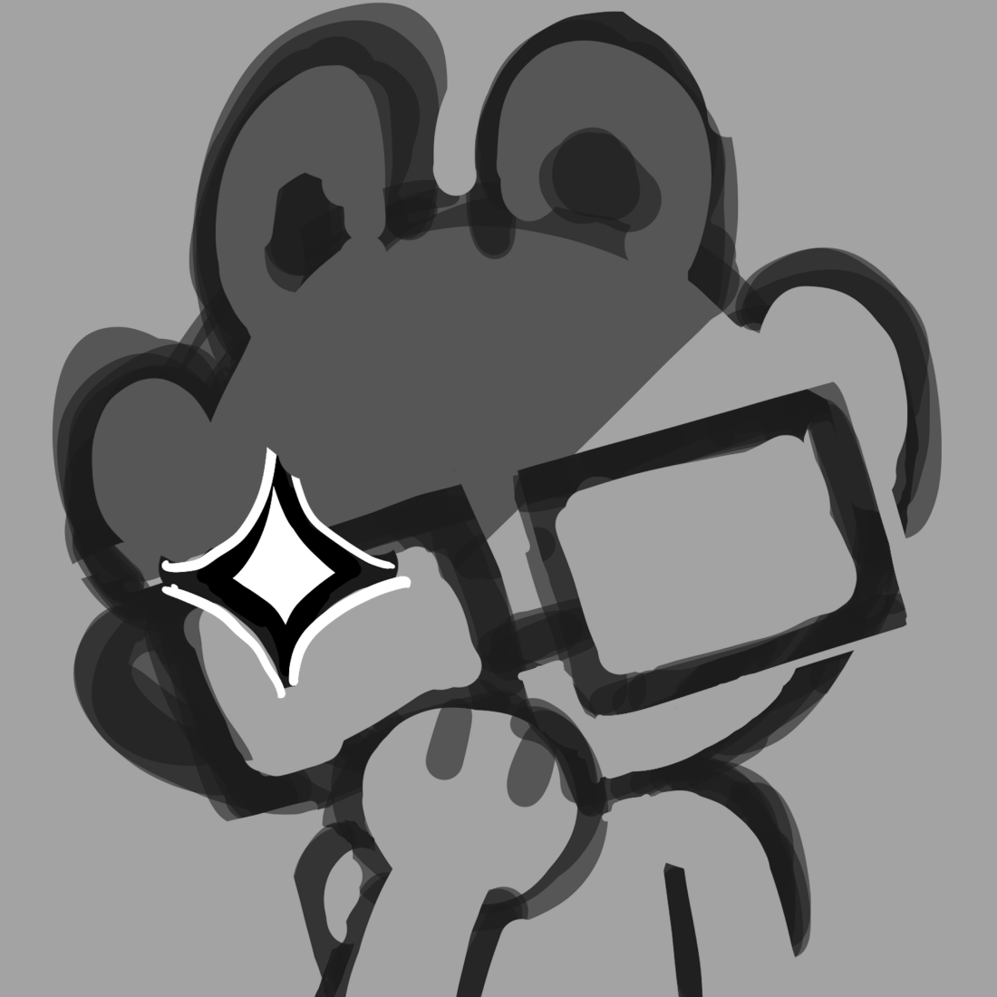 Anime glasses emote! This emote was used alot in todays stream. I'm doing my best to catch up with the other emotes I need to make. I'm a little nervous about the animated emotes...