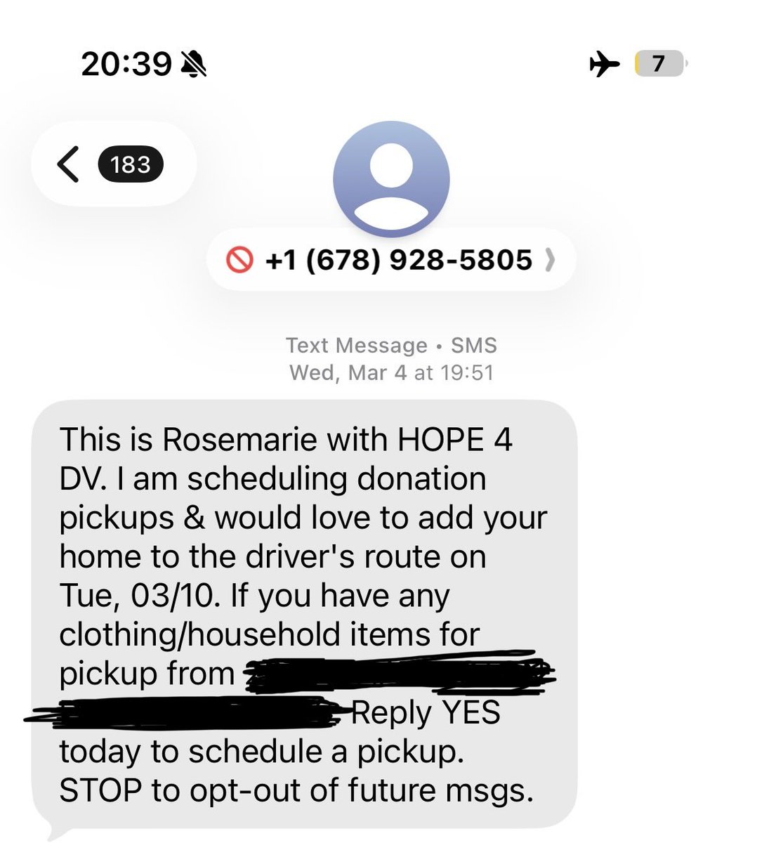 LukaLomi's tweet photo. Violence against women is at an all time high. I’ve been getting spam texts from charities lately (not sure how these people have my number) but nevertheless the charity HOPE 4 DV is real. Maybe I’m supposed to relay this info to help someone. Please be safe out there ladies. https://t.co/1gjAHMLgEW