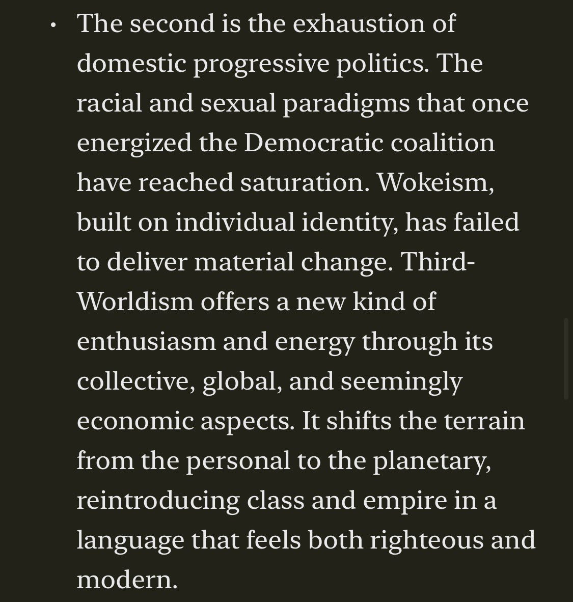 zriboua's tweet photo. I’ve warned you all.

Third-Worldism is the fastest growing ideological movement in the United States. 

https://t.co/OlsMxhAafX https://t.co/t2LYFI9Hh4