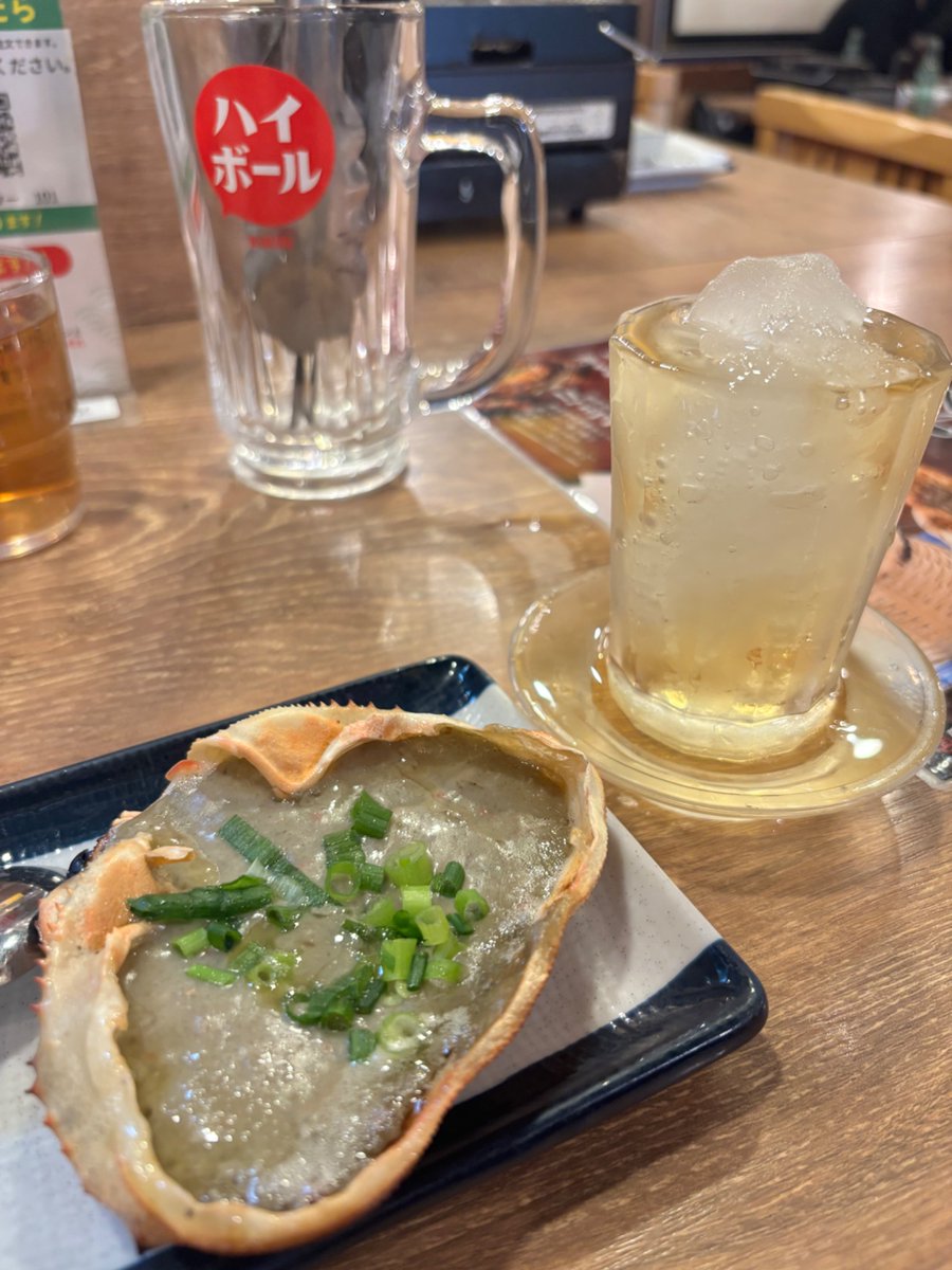 久々美味すぎておかわりしちゃった😍
#蟹味噌甲羅焼き
