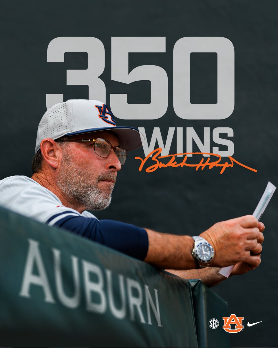 AuburnBaseball's tweet photo. What a way to claim win No. 350!

#WarEagle https://t.co/d8sfrVTuwr