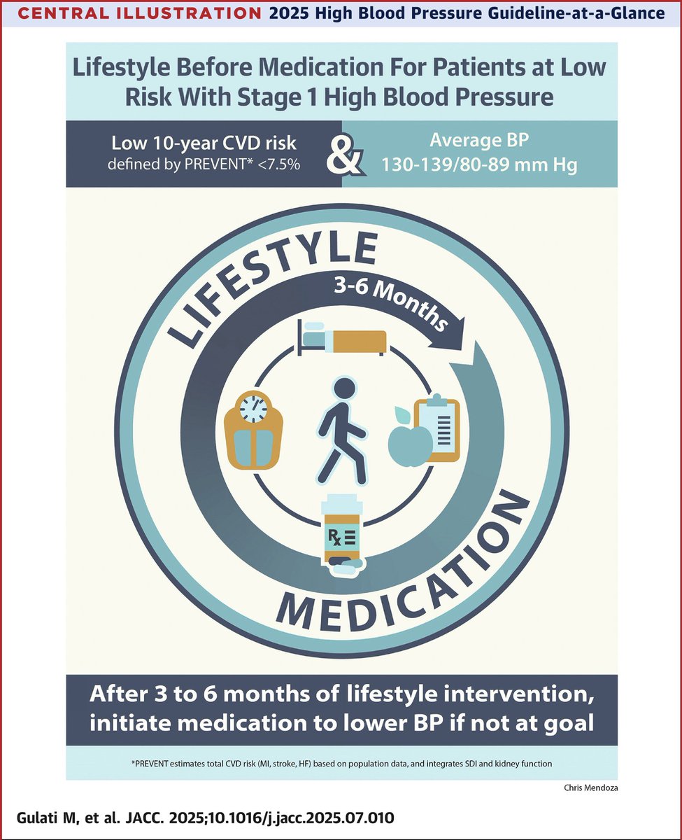 JACCJournals's tweet image. The AHA/ACC/Multisociety #ClinicalGuideline on high blood pressure (BP) provides updated recommendations for clinicians on the prevention, detection, evaluation, and management of high BP in adults.

Get the details: jacc.org/doi/10.1016/j.… #Hypertension #JACC #ACCAsia