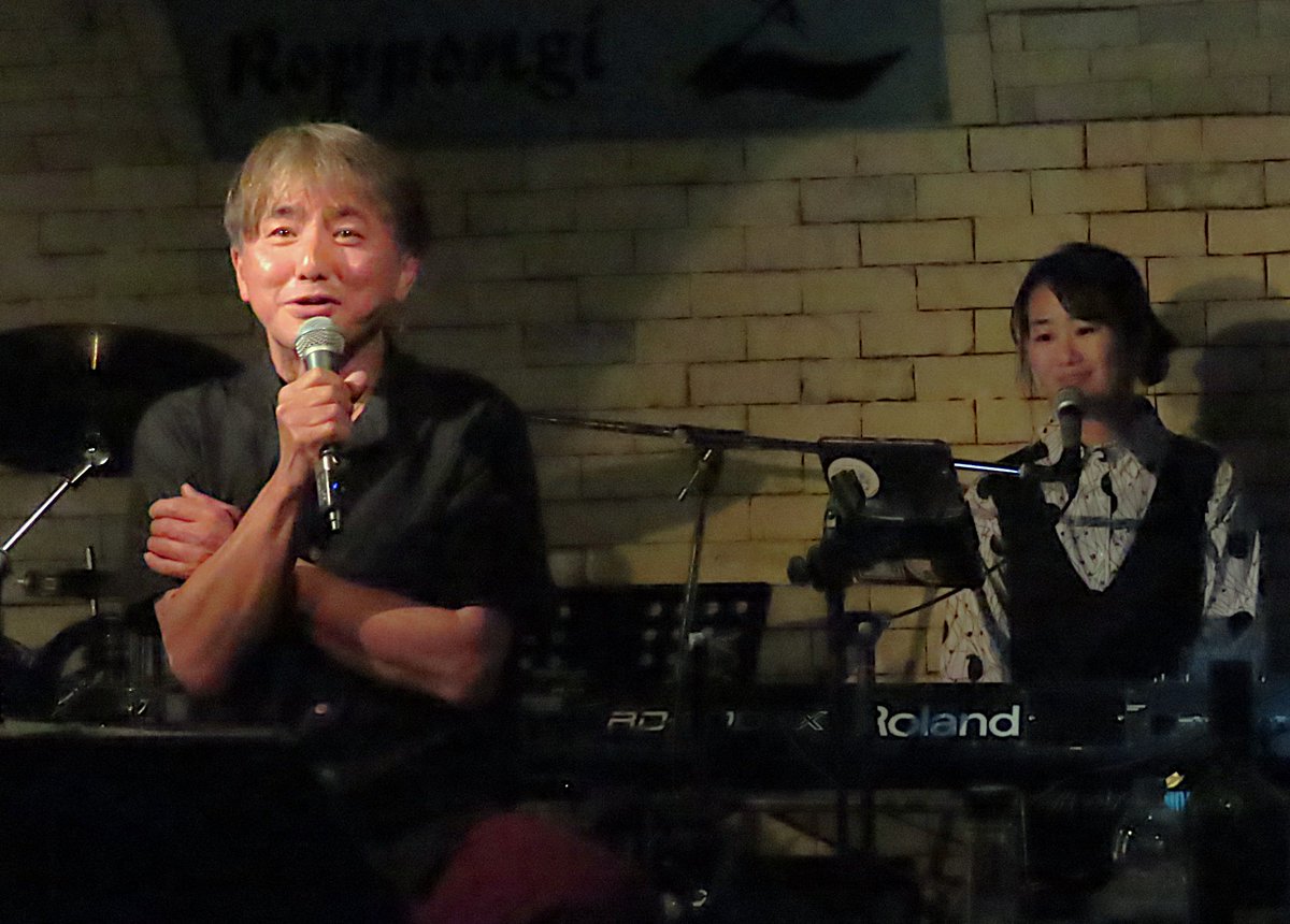 nonchan_noda's tweet image. 🥁saabさん／🎹益美さんはVOも披露👏、懐かしの和洋POPSを堪能した、ひとときでした😊
　＃六本木Z　＃山崎のぶこ　＃saab　＃難波益美