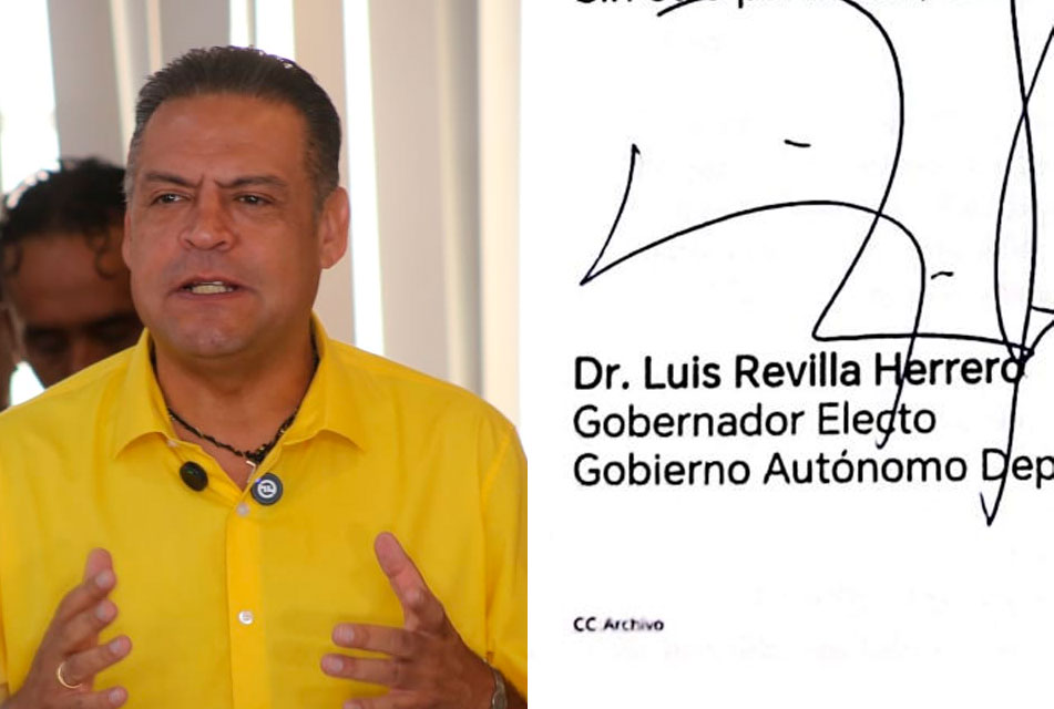 Luis Revilla ya firma como Gobernador electo Democráticamente 

Con una carta firmada como el ahora "Gobernador electo", Revilla solicita a Santos Quispe que fecha y hora para iniciar la transición.