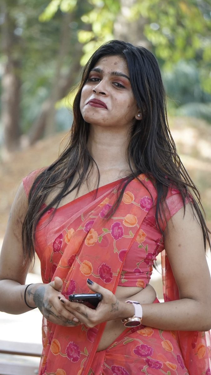 Whenever sissy me gets ready to go to brothal work at eve six, my neighbour widowed aunty will come out of her house wearing some sexy outfit🫦🤭I guess she’s signalling me to meet her,seeing my bulge in saree she gives a shy smile🫦time to fuck this country chicken👅